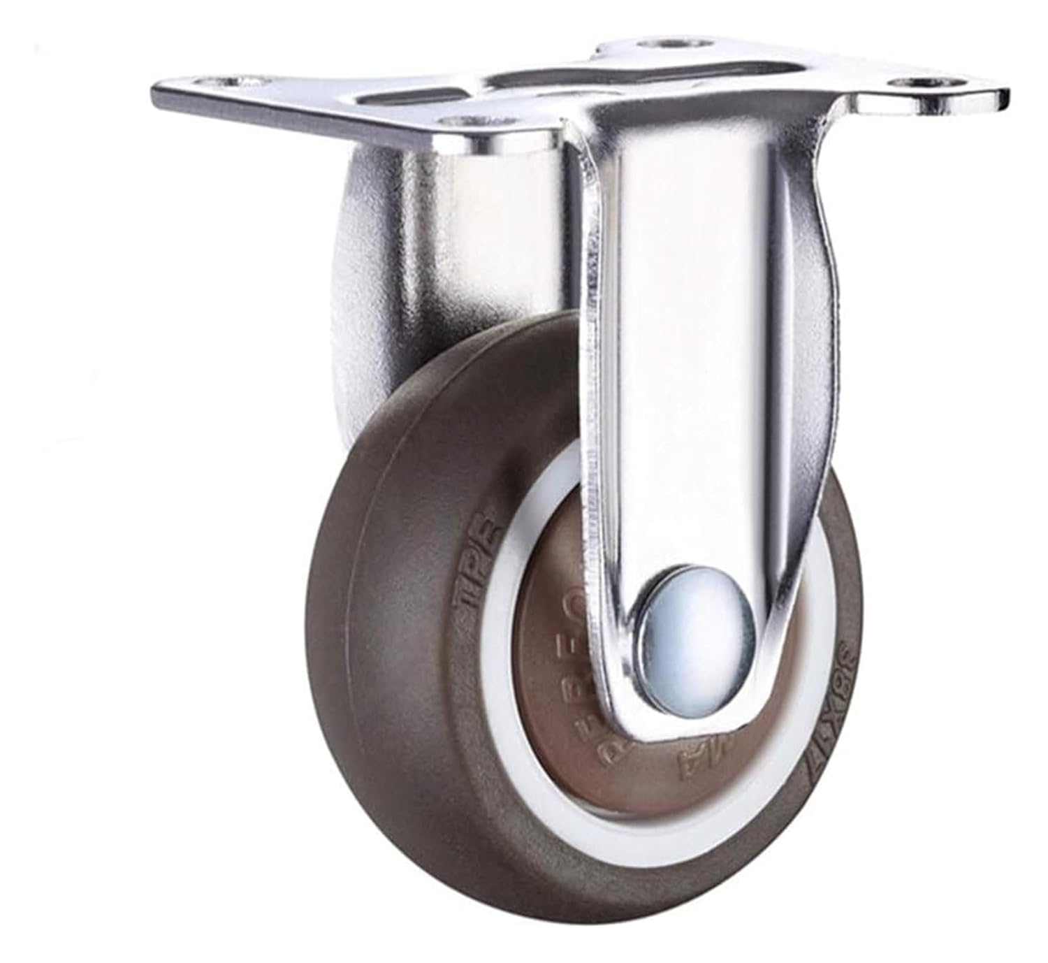 スウィベルキャスターホイール、 家具用ゴム製回転ロックキャスターホイール 4個パック 130ポンド容量 複数サイズ(4 Brake,