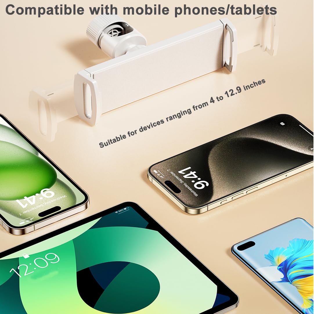 Lazy - Supporto per tablet, non è necessario installare il supporto per cellulare pigro sul comodino, supporto retrattile per telefono cellulare e tablet, adatto per telefoni cellulari e tablet da
