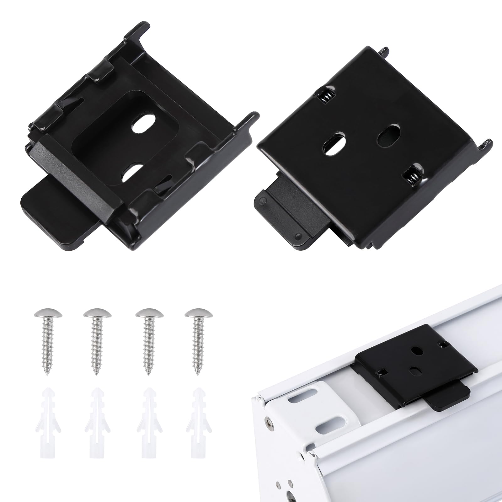 Amazon.com: Metal Mounting Brackets Roller Blind Buckles Universal ...