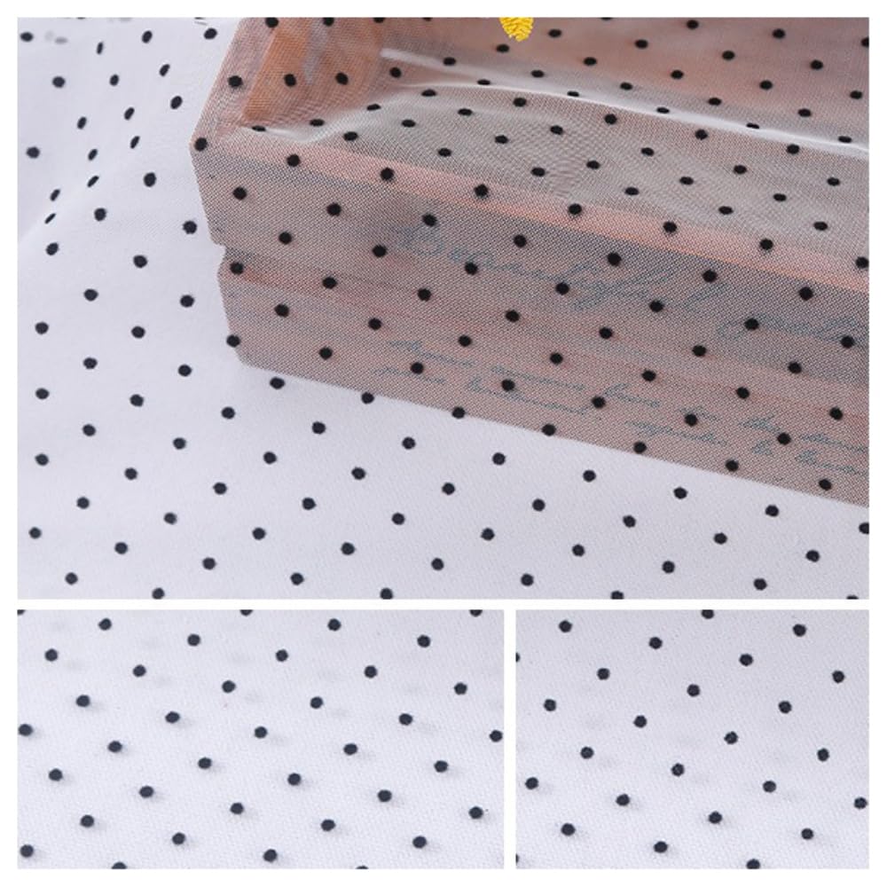 5 metri di larghezza 150 cm di tulle tessuto a maglia di nylon tessuto a rete floccato tessuto a rete polka dot nylon poliammide tessuto decorativo tessuti da sposa abito da sera tessuto rosso