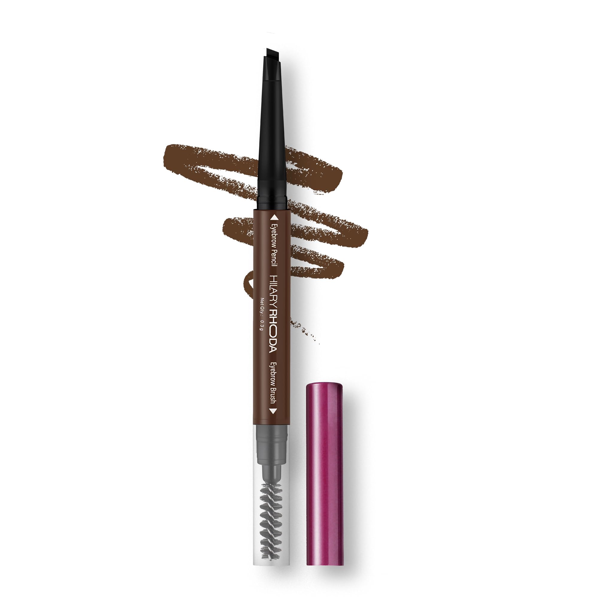 Hilary Rhoda Brow Artist Eyebrow Pencil Dual-Ended (Light Coffee - Shade 03) | Waterproof & Smudge-Proof Brow Definer | Natural Finish | Long-Lasting & Easy to Apply – 0.3g-image-45