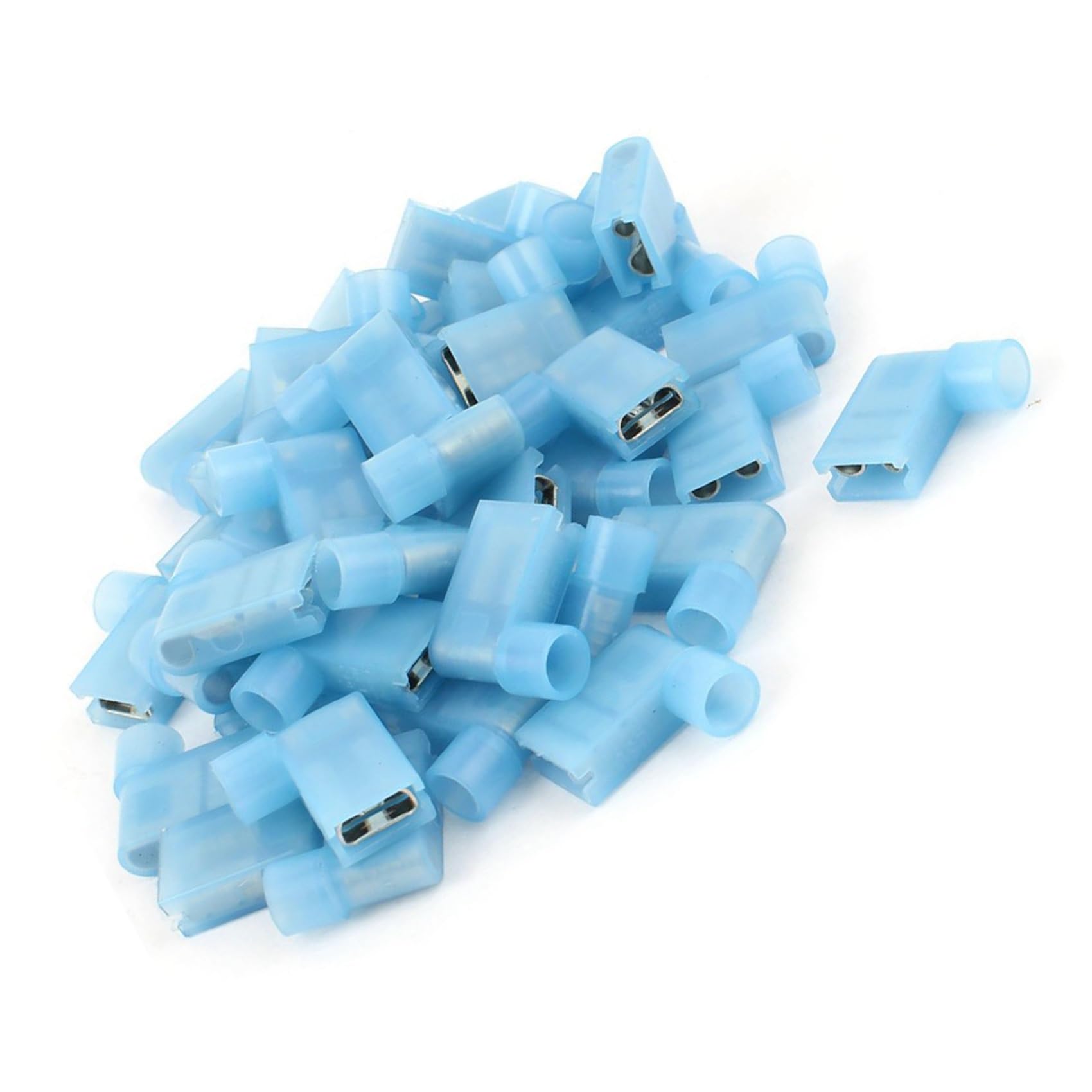 Bloepum 80Pcs 90 Degree Insulated Female Push on Wire Terminal Connector