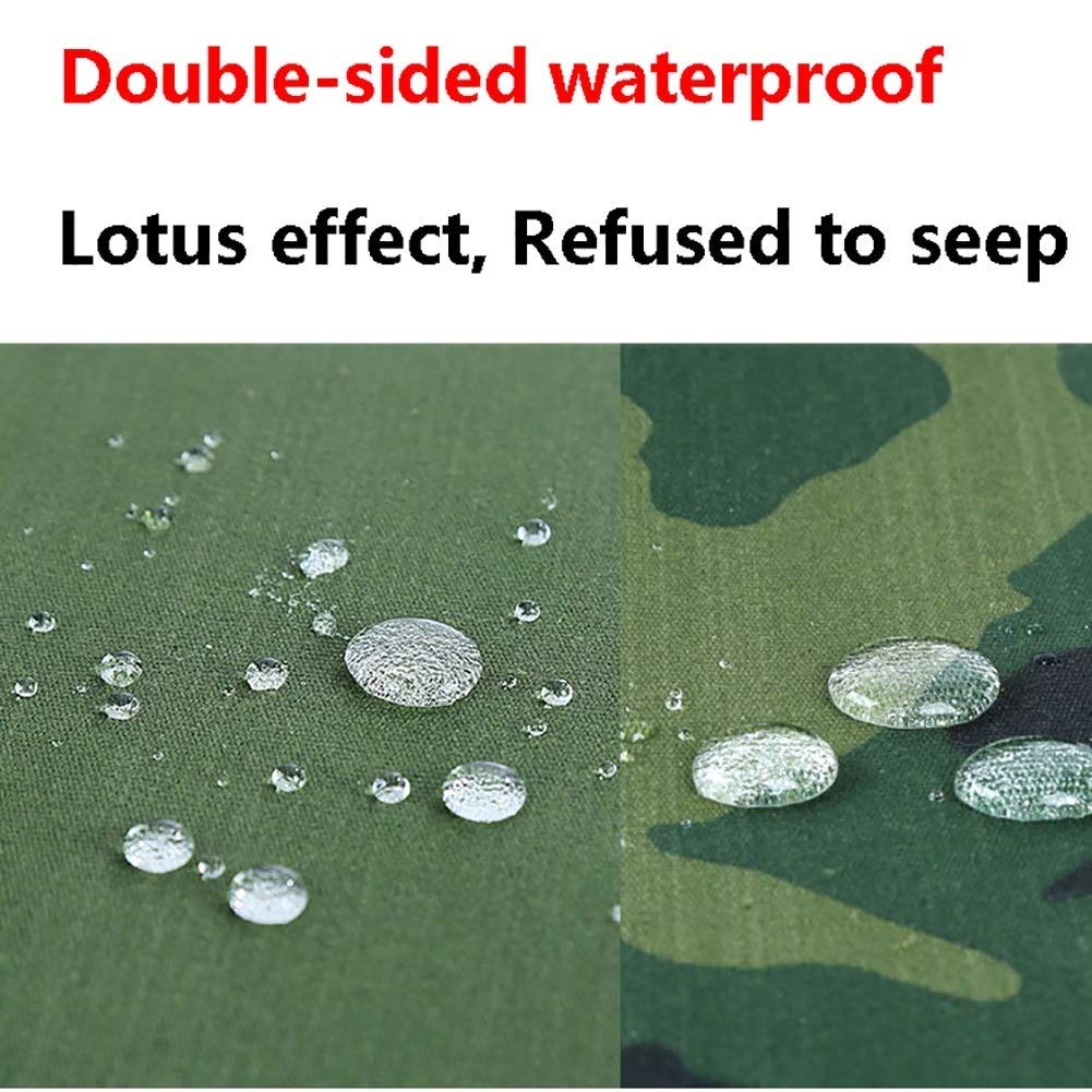 Bâche de camping imperméable, pliable et résistante aux rayons nocifs, abri imperméable pour activités de plein air, motif camouflage pour ombrage de tente et plus encore