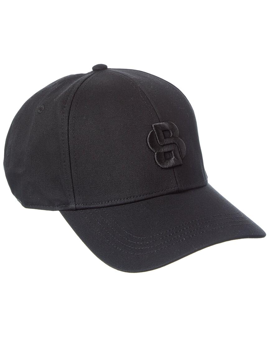BOSS Men's Bold Center Logo Twill Cap Baseball, Black/Grey, One Size
