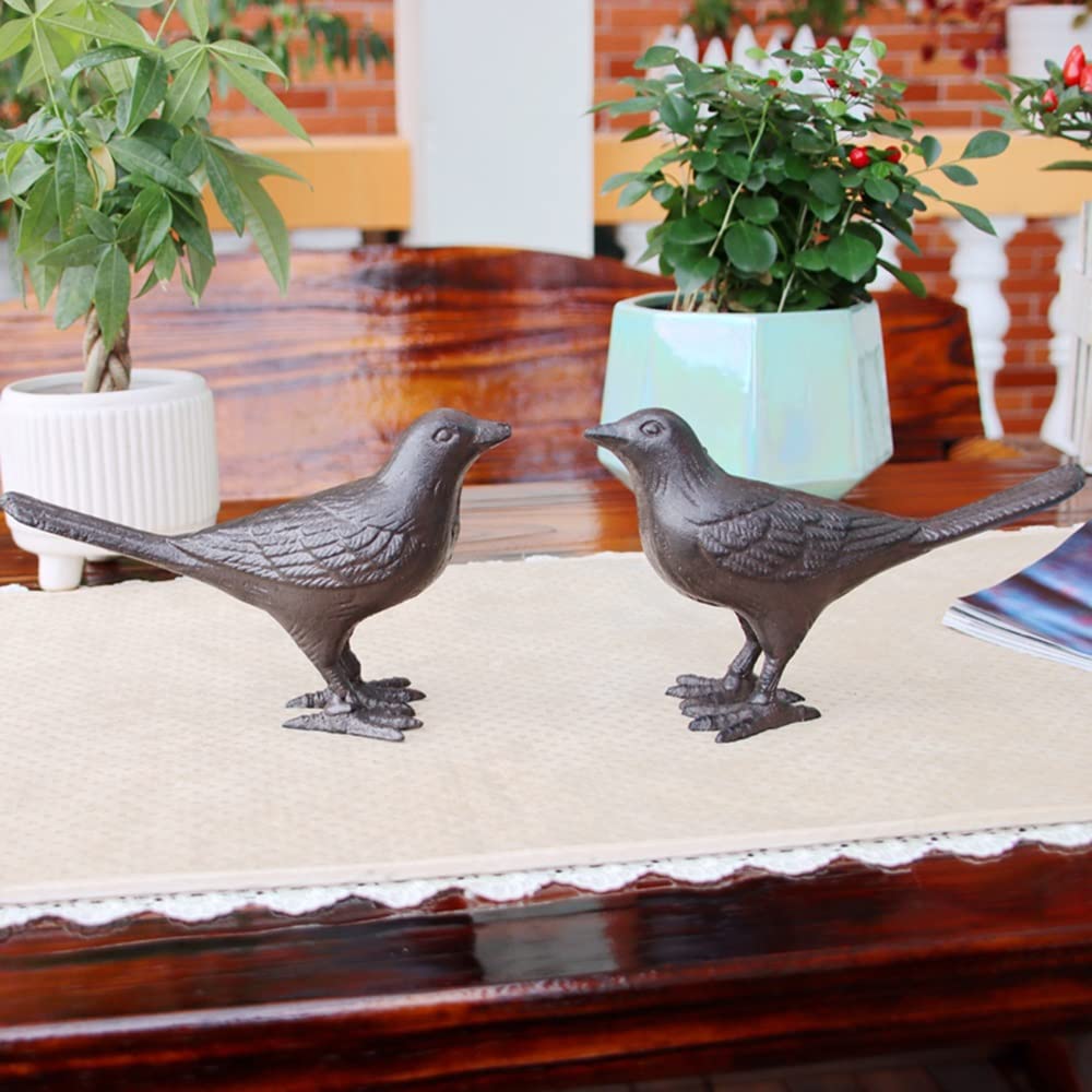 Amerykański Retro Kreatywny Ptak Dekoracja Home Decoration Cast Ptasi Ptak Outdoor Garden Statua 2szt
