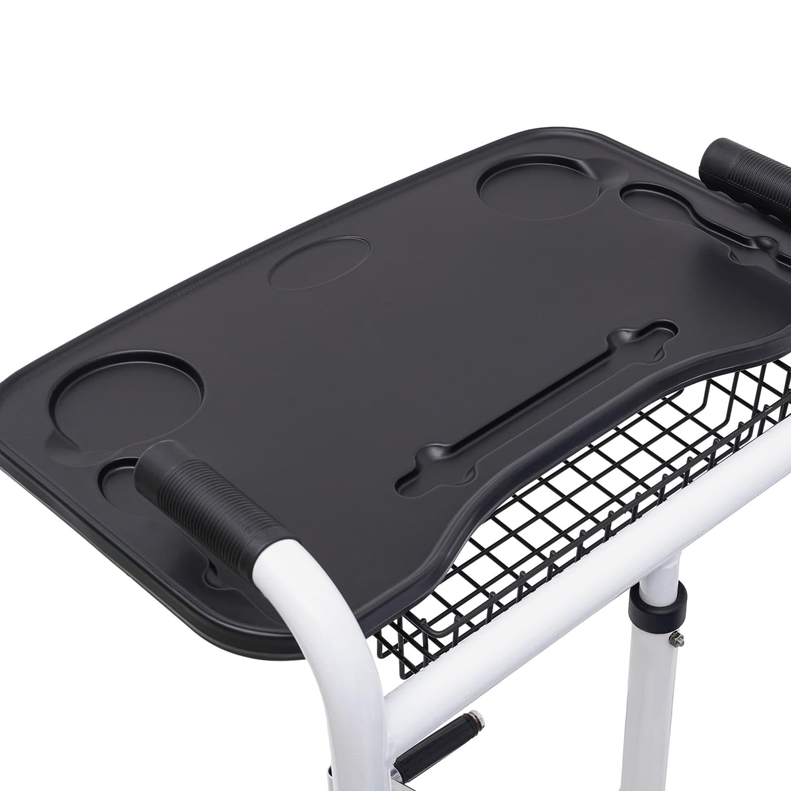 Sedia di trasferimento idraulica per pazienti e anziani, diviso a 180°, sedia multifunzionale altezza regolabile con ruote universali, tavolo da pranzo e vaso portatile (arancione)