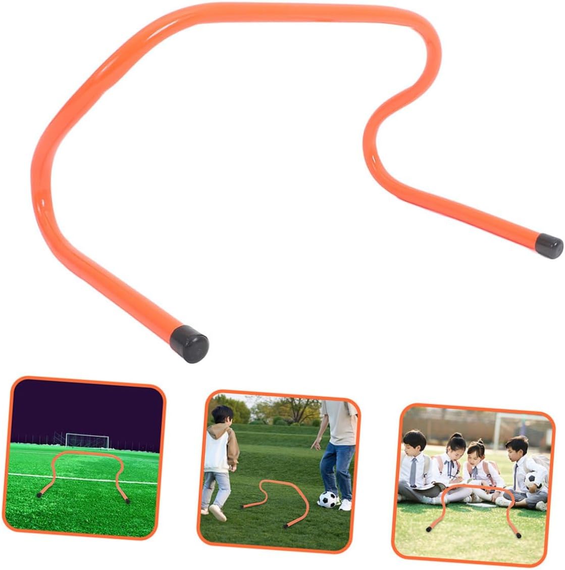 KALLORY 3pcs Speed Training Hurdles Set 15cm Plastic Agility Hurdles for Soccer Football Basketball Youth Sports Speed and Agility Training Equipment