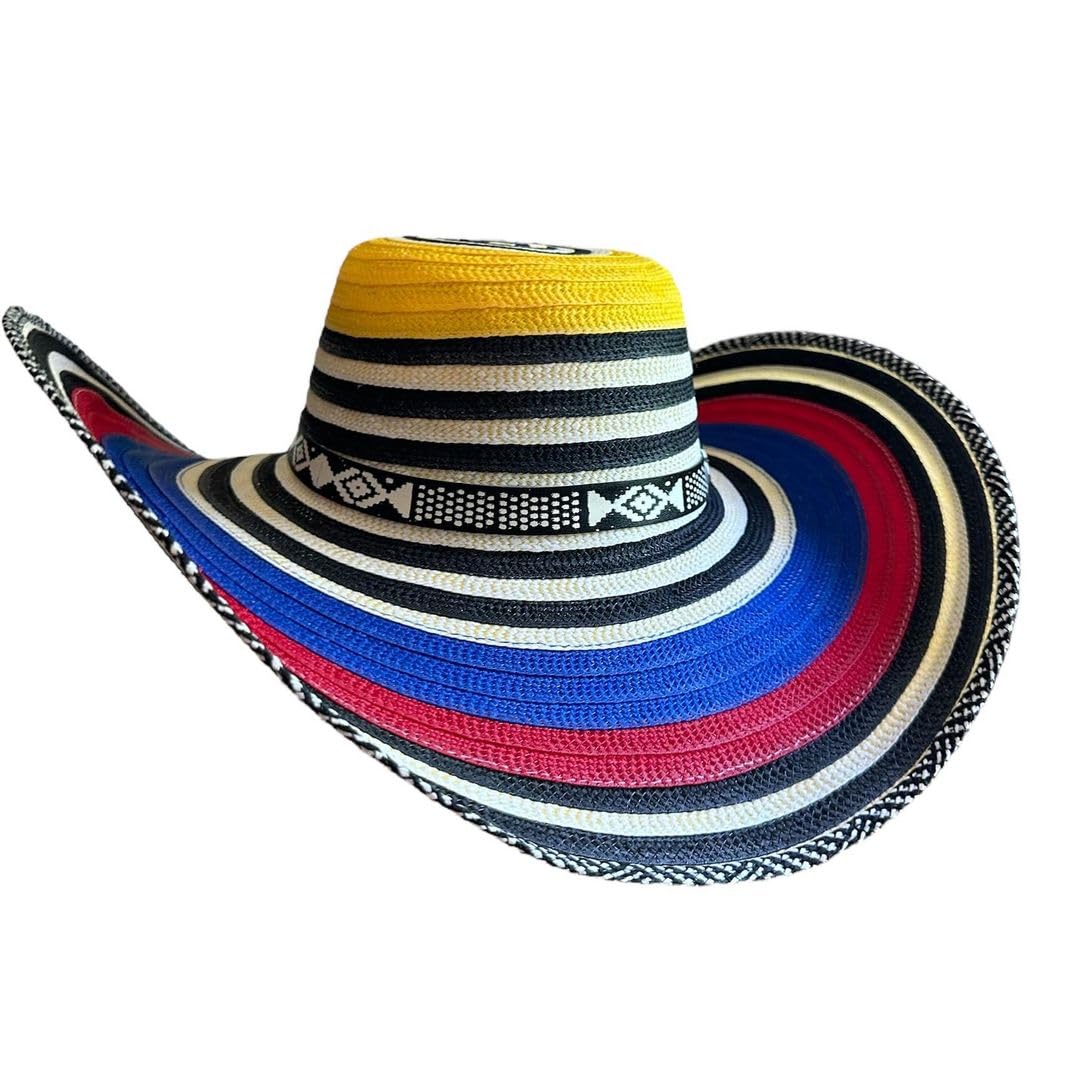 VivianFongDesigns LLC Kids Colombian Sombrero Vueltiao Hat Multicolor