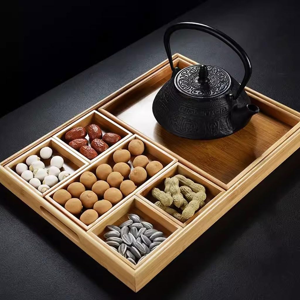 Vassoio per snack, in stile cinese, per tè pomeridiano e pasticceria, ideale per intrattenere e servire snack