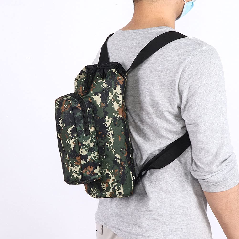 Longzhuo Sac à oxygène médical, sac de transport portable pour cylindre d'oxygène de 2 L, sac à dos médical portable pour réservoir d'oxygène avec sangles réglables, sac à dos pour voyage, vert