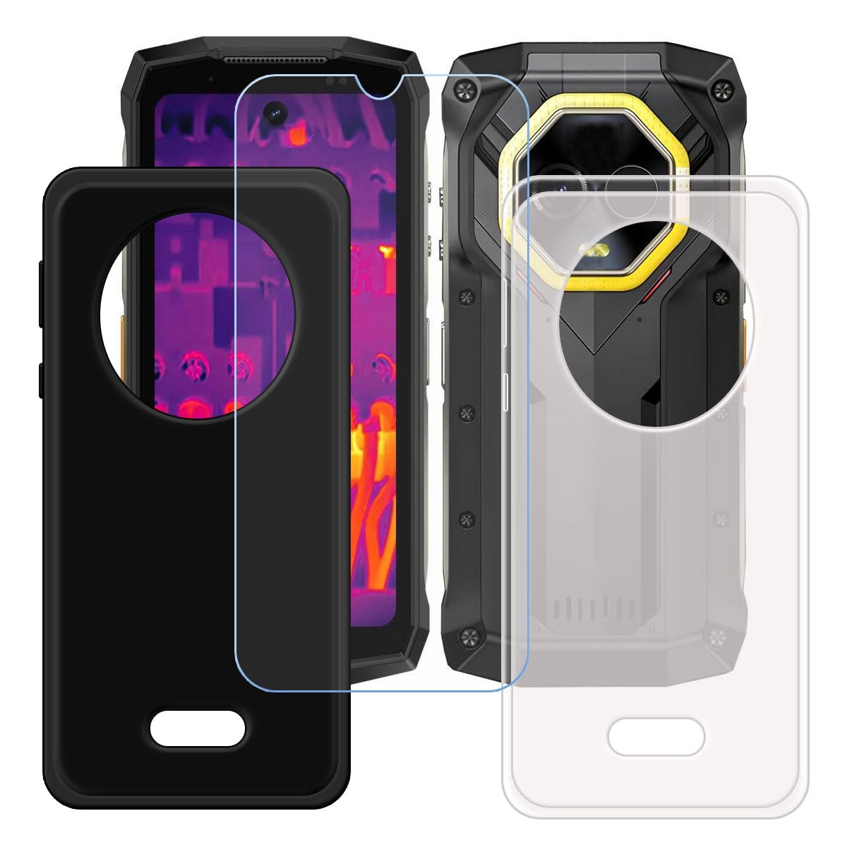 Coque TPU + Verre Trempé Pour Ulefone Armor Mini 20 - Protection Antichoc Et écran - Transparent, Fin Et Précis