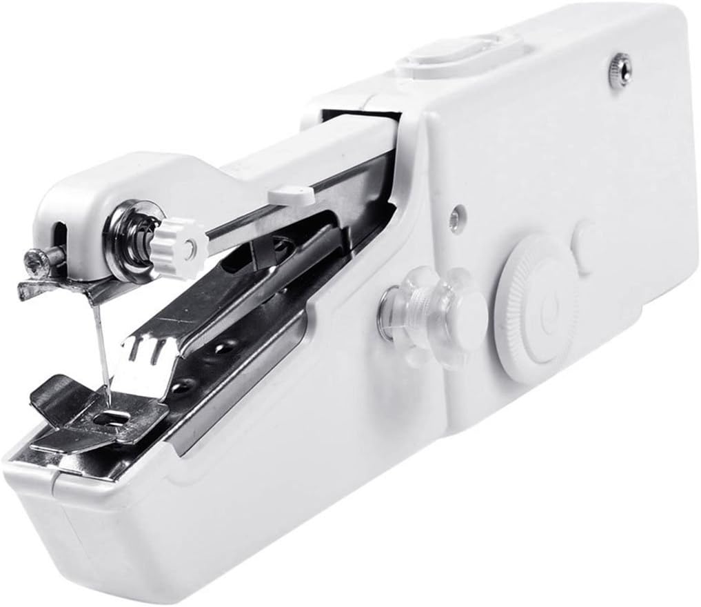 Siensync Handheld Sewing Machine - Portable Household Quick Handy Stitch Tool Great for Traveling or Use in Home Includes Threads Needles Accessories