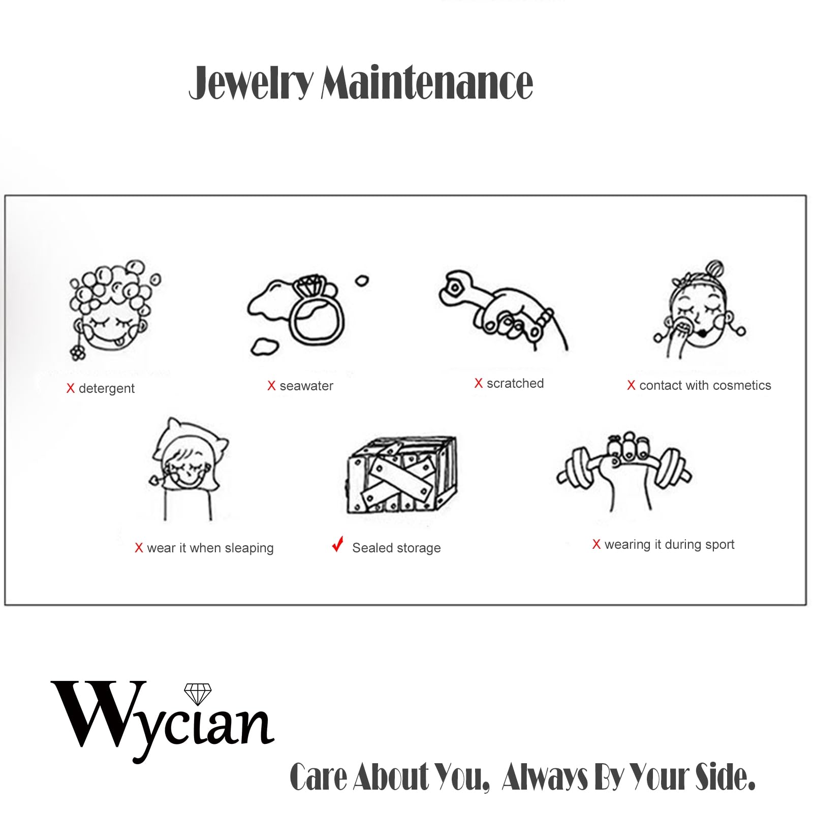 Wycian Anillo de dedo con flor, anillo de plata 925 para mujer, moissanita, 1 ct, talla redonda, color D grabado para cumpleaños, anillo de mujer personalizado