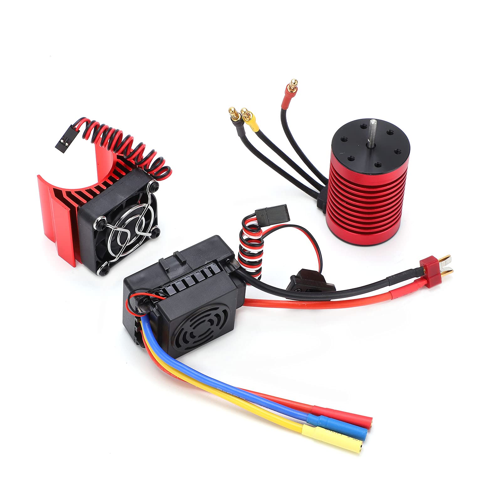 Cryfokt Waterproof F540 4370KV Brushless Motor Set with 60A ESC for 1/10