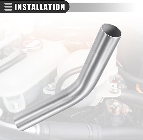 Miniatura 6 de Motoforti Tubo de entrada de aire universal de 45 grados de codo intercooler tubo, 1.5 pulgadas de diámetro exterior, 1.496 in de diámetro exterior,