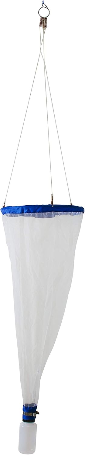EISCO Plankton Net & Collection Vial - 35" Depth, 12" Diameter - Includes Plastic Vial & 2 Collection Bottles