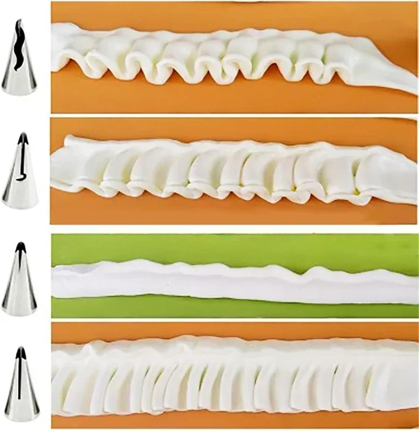 32pcs Wedding Pastry Puff Skirt Icing Piping Decorating Tips Cake Cupcake Decorator Tool