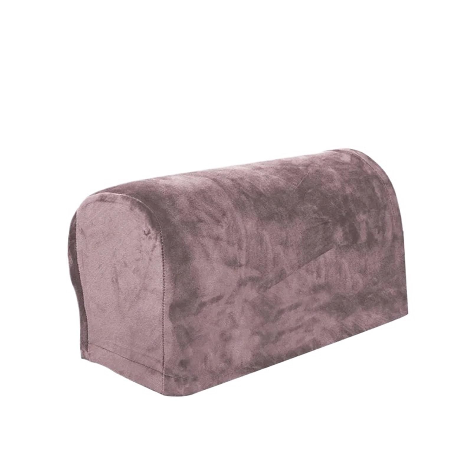 SFOIKVG Arm Covers 2pcs Elastic Armrest Cover Velvet Sofa Slipcover For Sofas for Sofa Chair(Khaki)