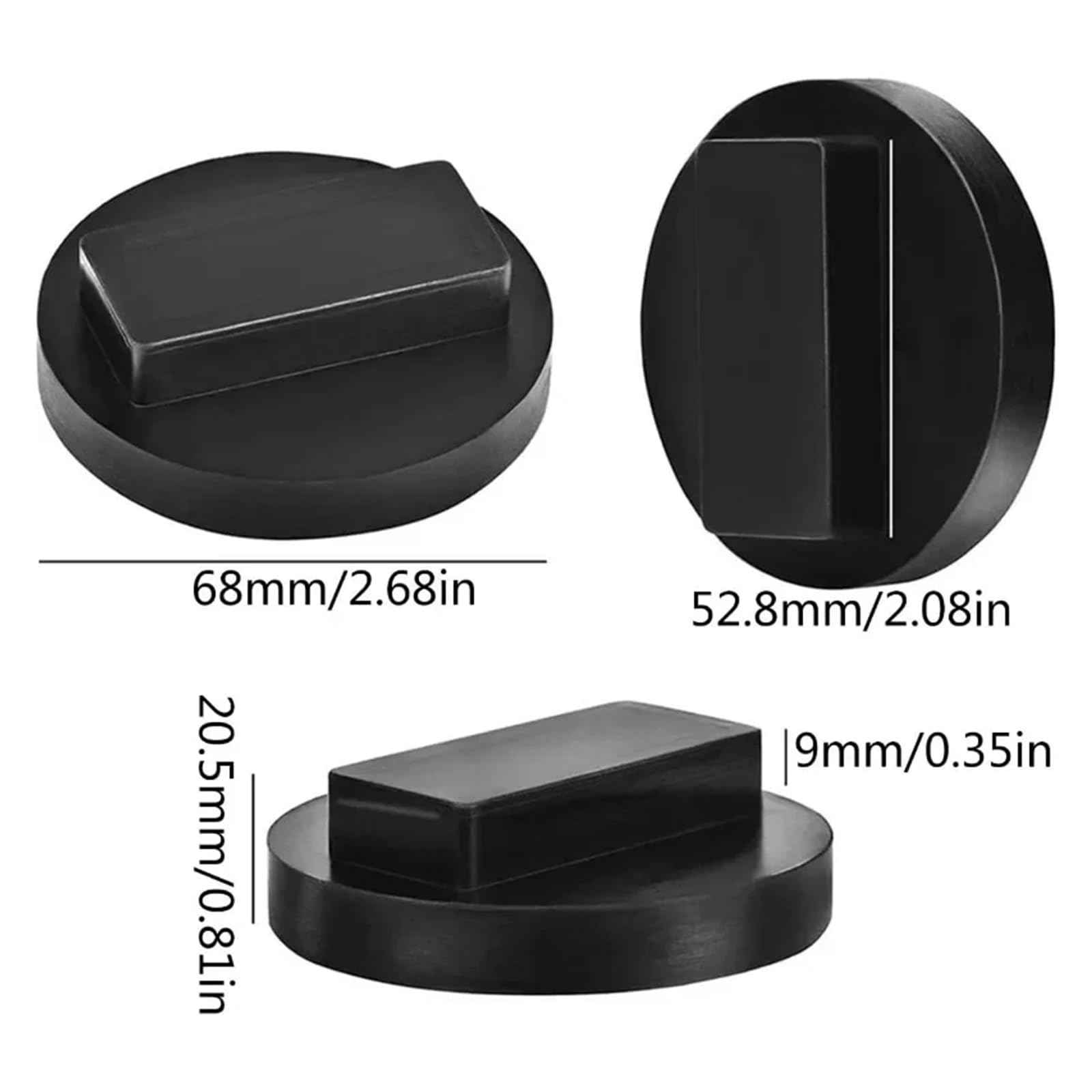 Wagenheber Gummiauflage Gummi-Wagenheber-Adapter, Hebebühnen-Pads(4pcs)
