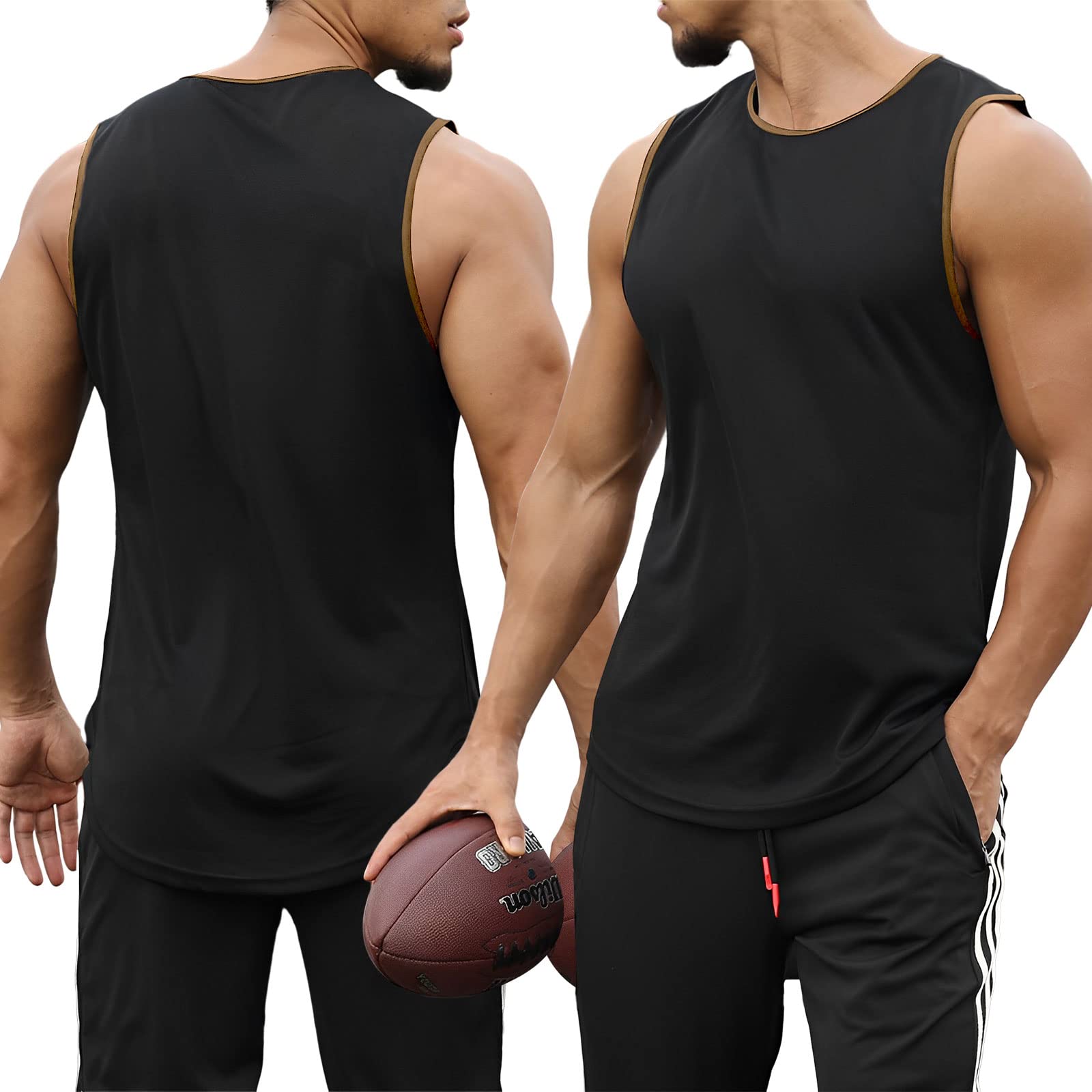 Męska koszulka sportowa szybkoschnąca siłownia mięsień lekki oddychający tank top trening koszulka bez rękawów kulturystyka fitness