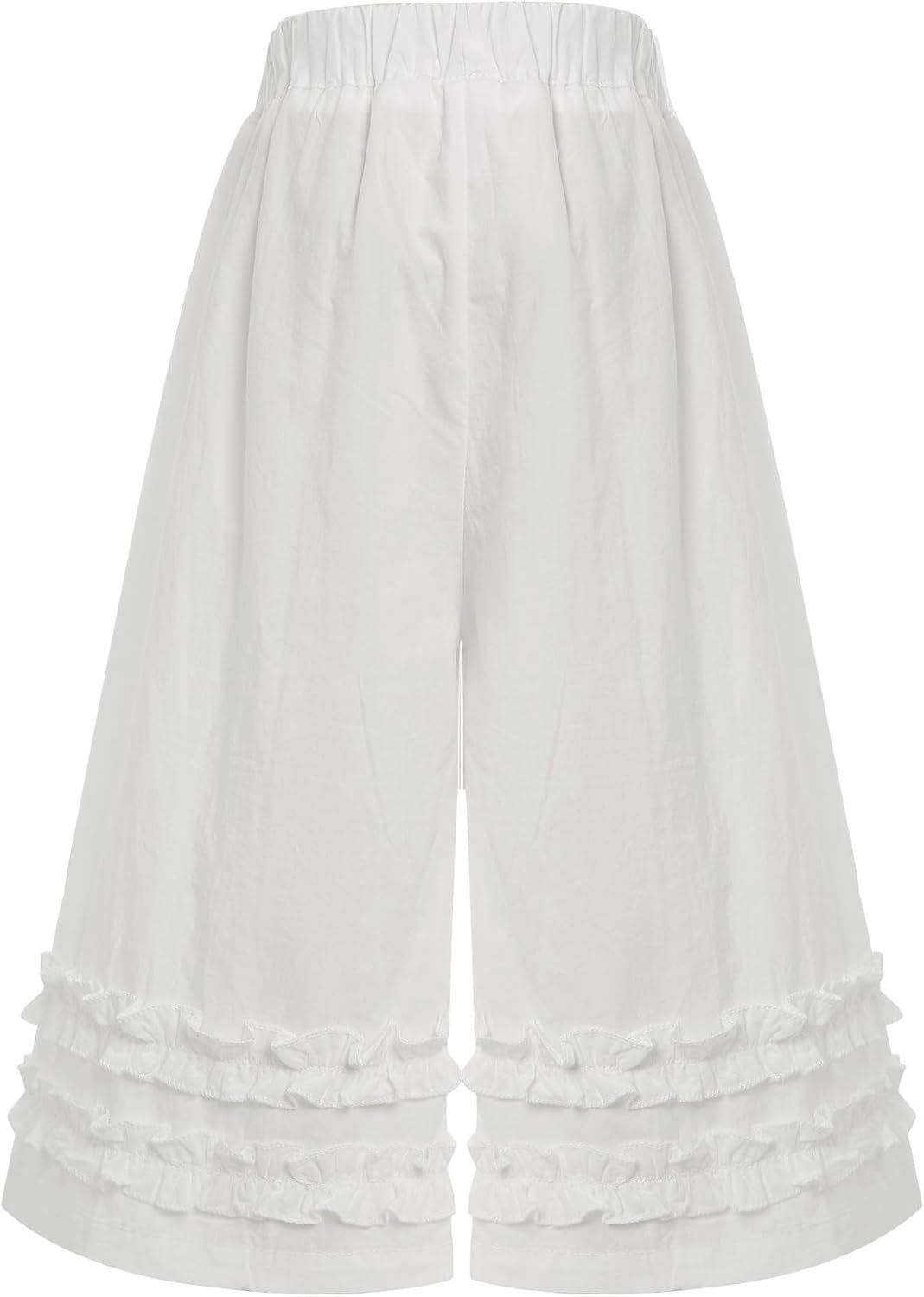 Ruffled Bellbottom Pants for Plus Size Girls Toddler Kids Solid Color Elastic Waist Trousers