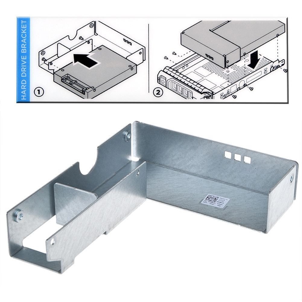RGBS 2,5" 9W8C4 Y004G SSD Adapter Staffa per DELL 3,5" F238F G302D X968D F9541 SAS SATA Hard Drive Caddy Contenitore con viti