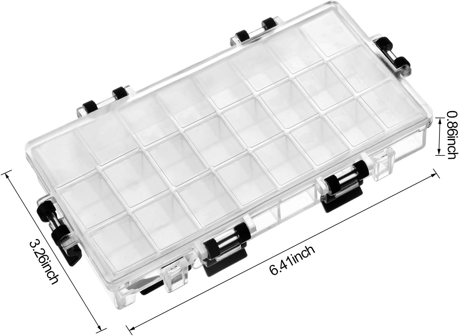 joybest Watercolor Palette Box 24-Well Paint Palette Box Airtight Leak Proof Travel Palette Case for Watercolors Half Pans, Acrylic, Gouache and Oil Paint