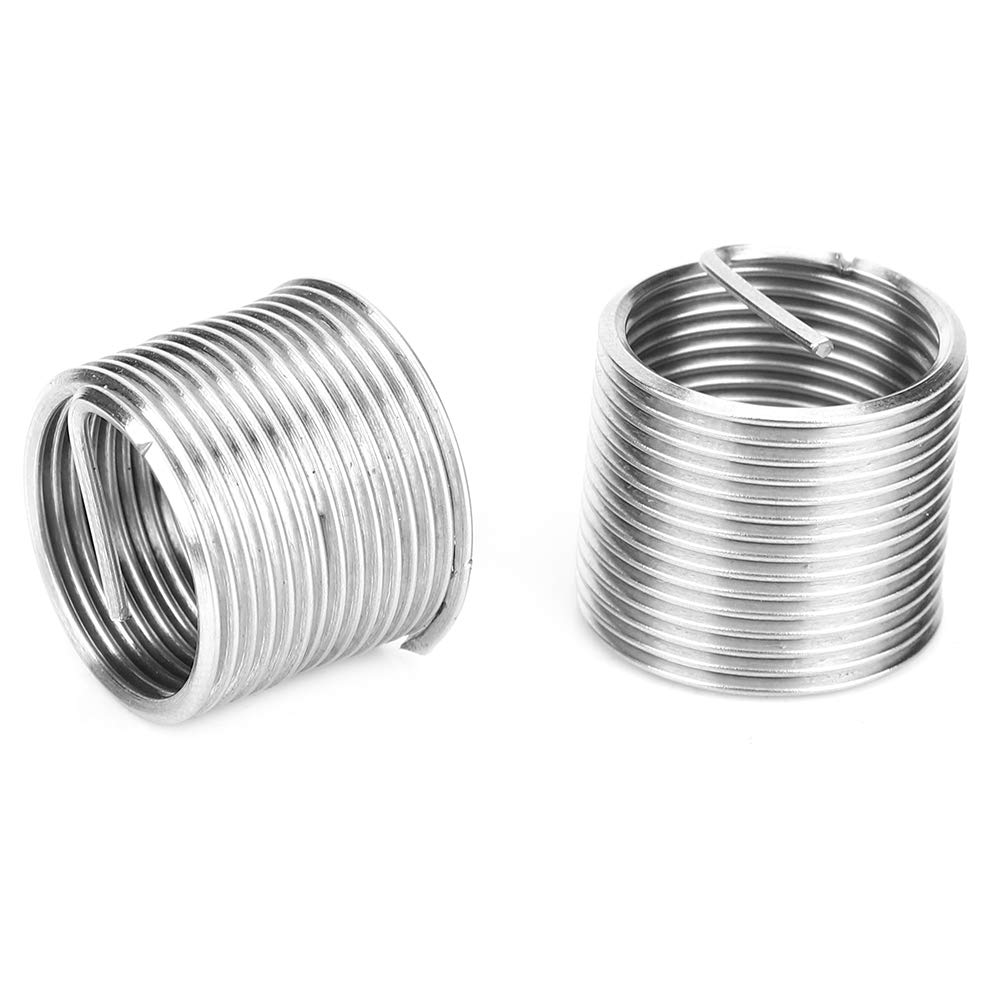 Kit di Riparazione Filettatura M18x1.5, Set di Cacciafili Portatili 10 Pezzi, Kit di Riparazione Inserti Metrici Filettati Kit di Riparazione Filettatura, Set di