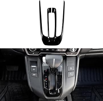 for Honda 2017-2022 CRV Accessories Gear Shift Frame Console Panel Trim Glossy Black
