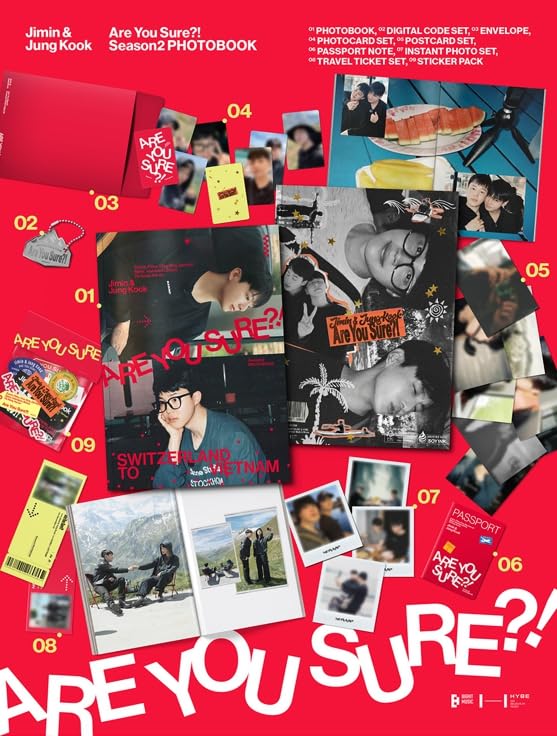 Jimin x Jung Kook – Êtes-vous sûr ? 2 livres photos