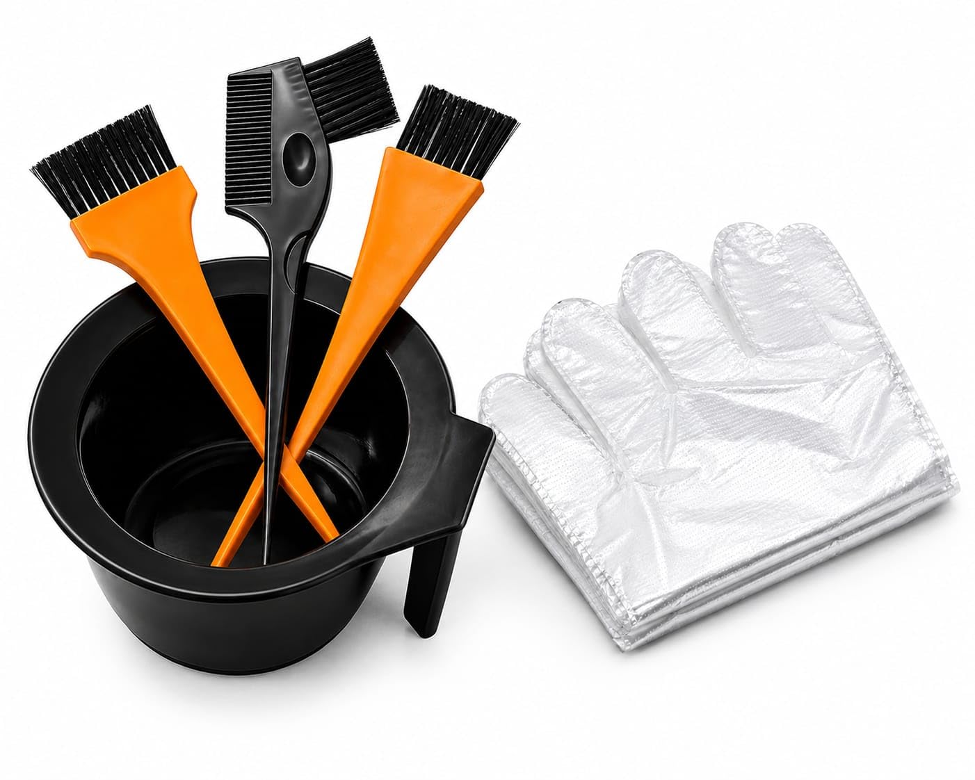 sophia hair colour kit with bowl and brush 4-Piece set– Hair Dye Bowl with 3 Professional Brushes & Combs for Easy Application, Black, Durable Plastic Material | hair colour kit-image-8