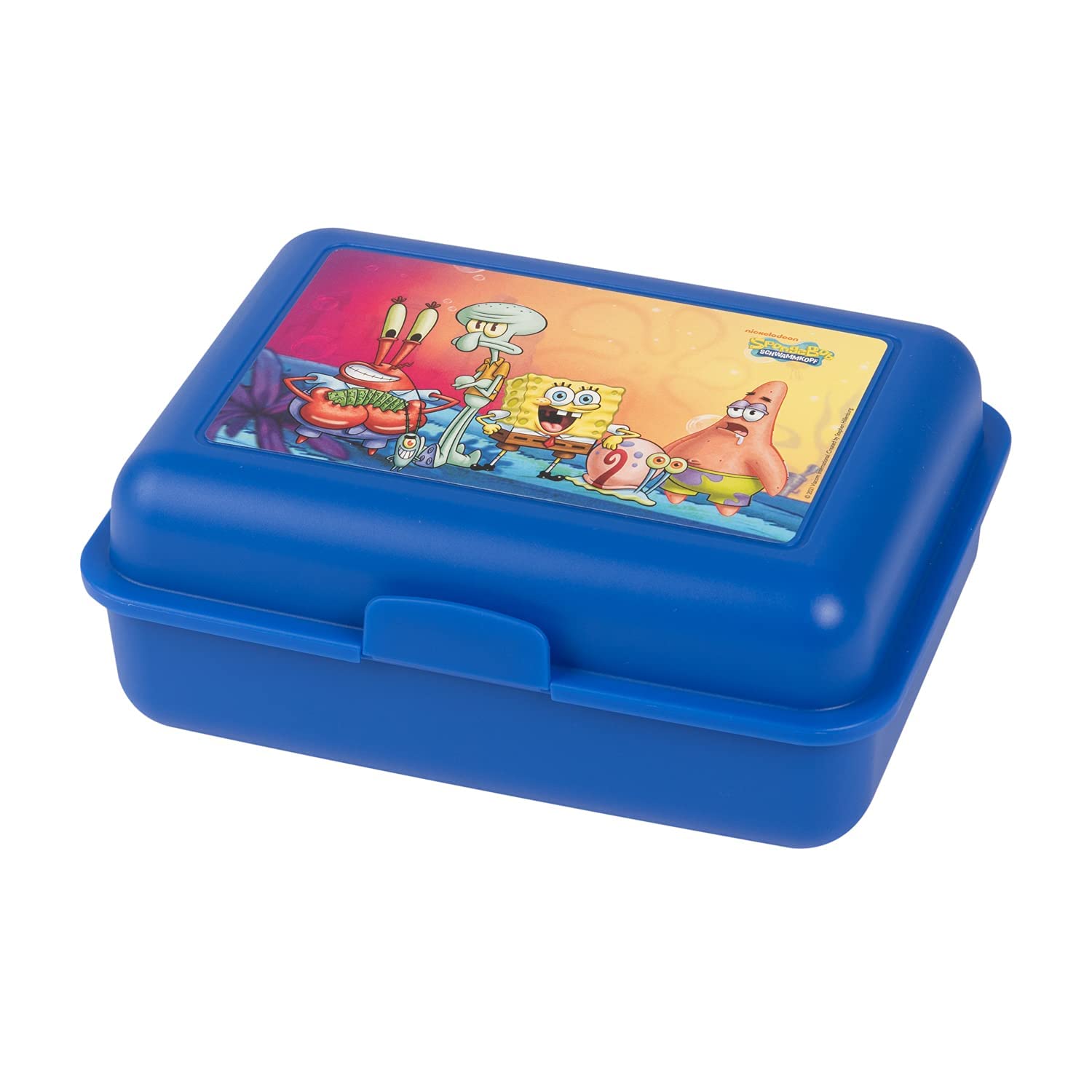 United Labels Spongebob Squarepants Lunchbox - All Friends Lunchbox with Divider Blue, 17,5 x 12,8 x 6,9 cm - Image 4