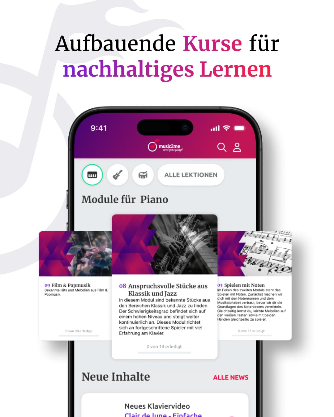 Music2me. de: Nauka fortepianu - nauka fortepianu online dla początkujących i zaawansowanych (12 miesięcy)