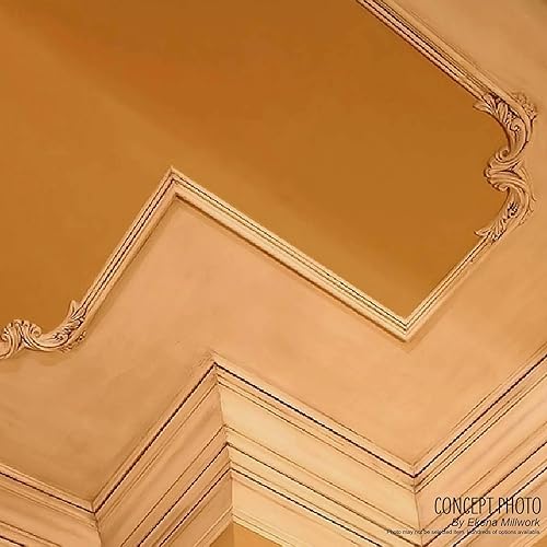 Miniatura 14 de Ekena Millwork PML04X04SE Sevilla Esquina (coincide con moldeo PML01X00SE) Moldeado de panel, 10.16cmde ancho x 10.16cmde alto x 9.95cmP, imprimado