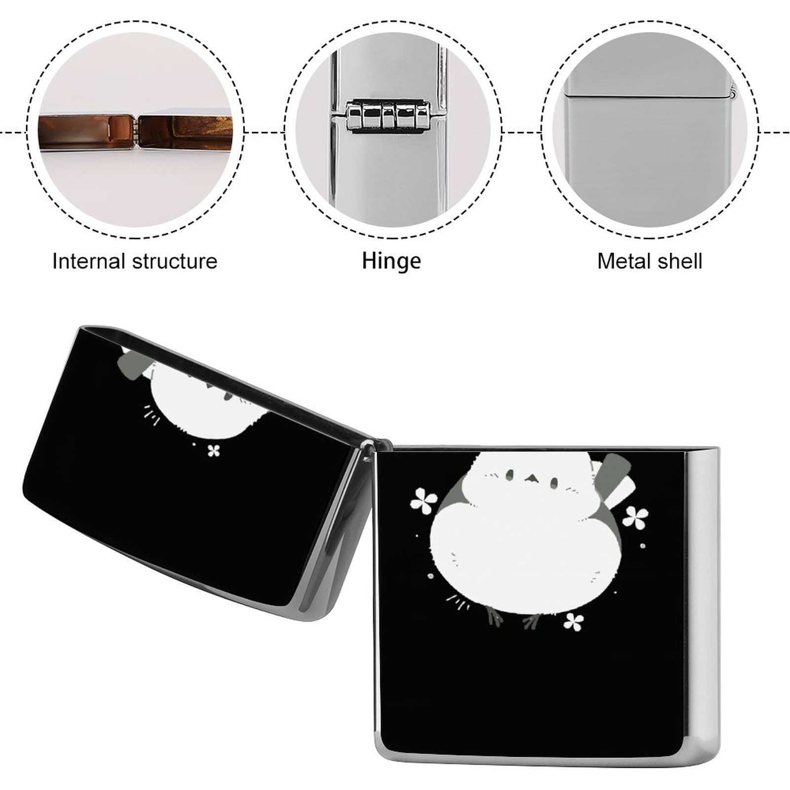 Amazon.co.jp: シマエナガ 鳥柄 ZIPPO兼用ケース ライターケース