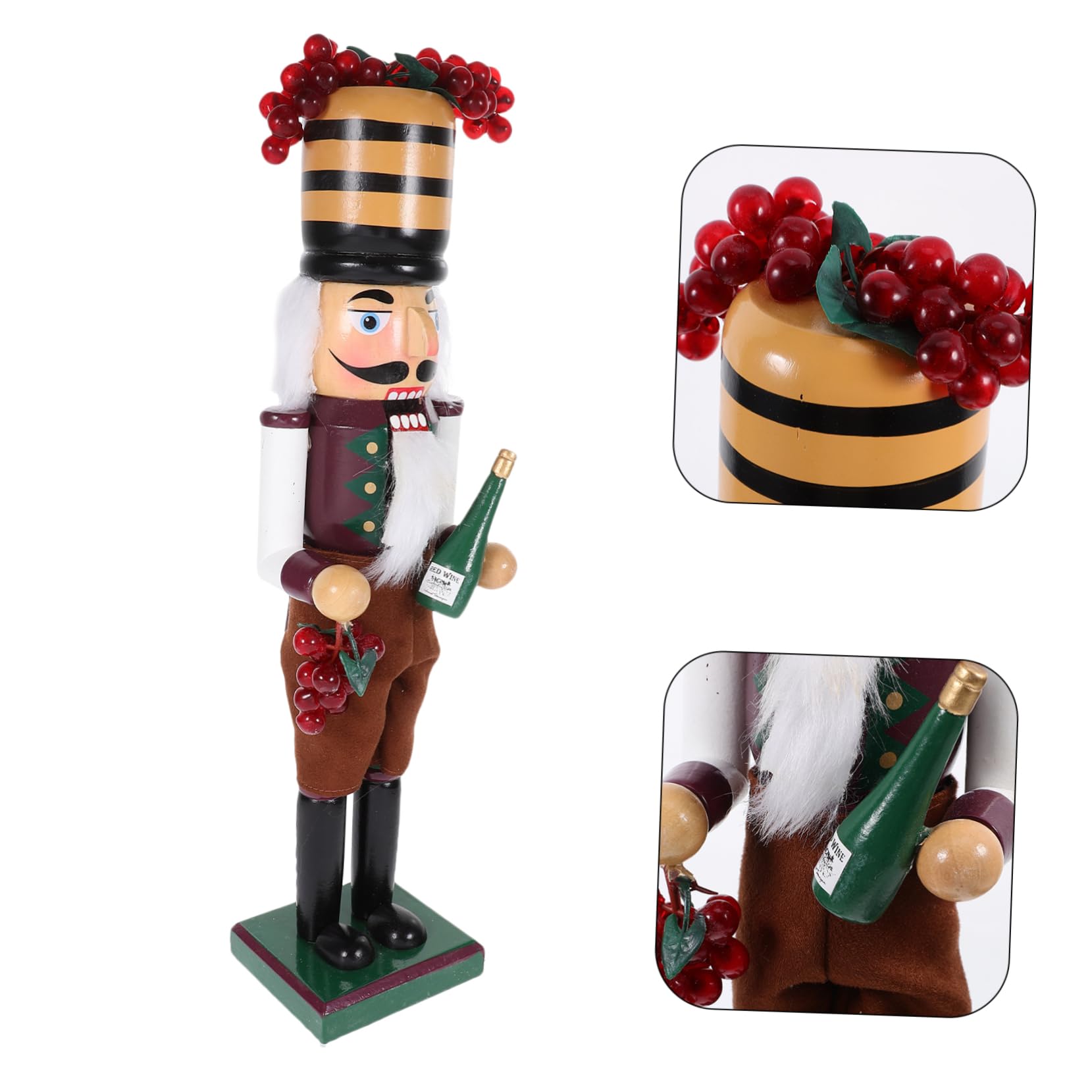 TOPBATHY Weihnachtsstatue Aus Holz Mit Nussknacker  Produktbild-Vorschau 7