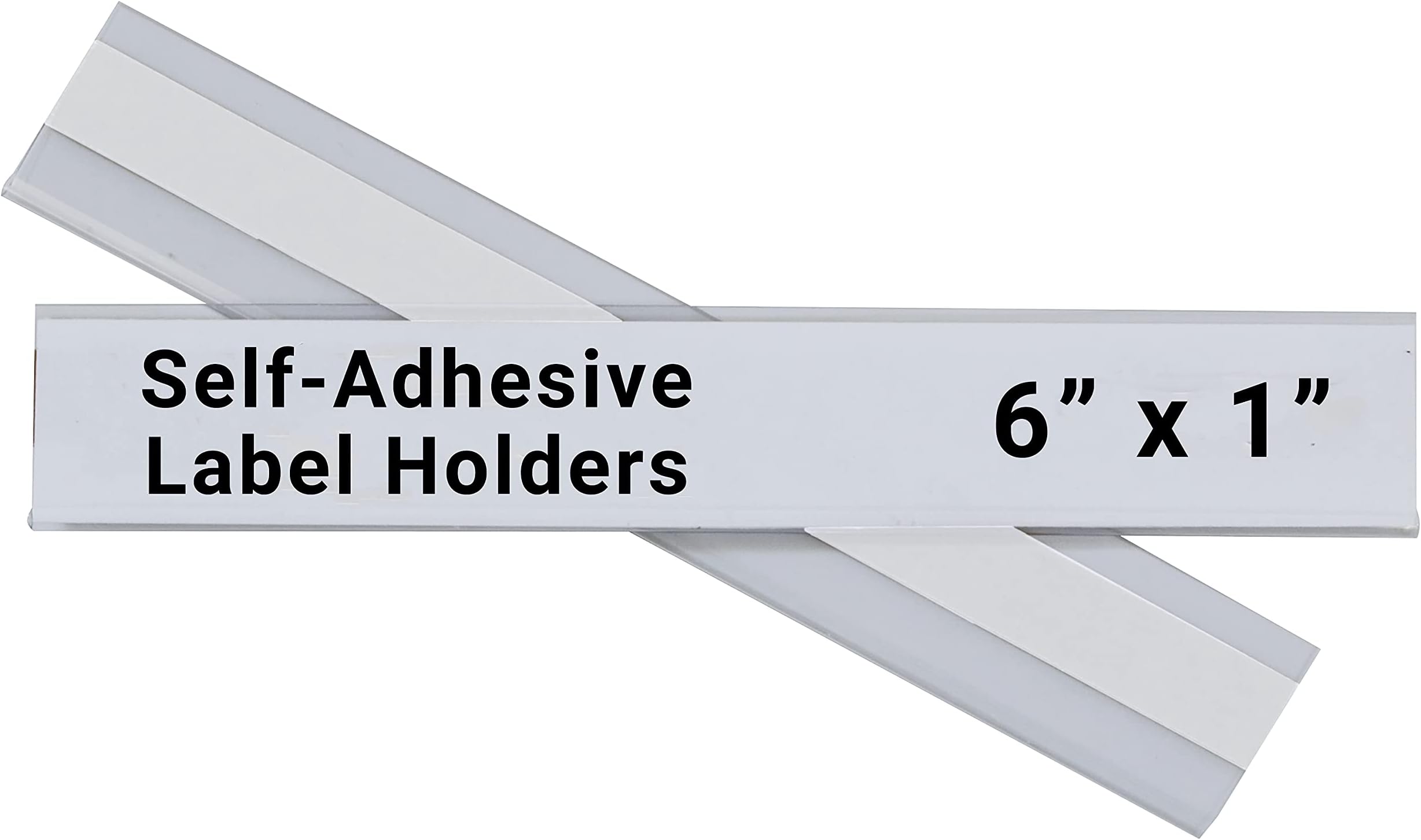 CLine SelfAdhesive Label Holders, Top Load, 0.5 x 3, Clear, 50/Pack Removable