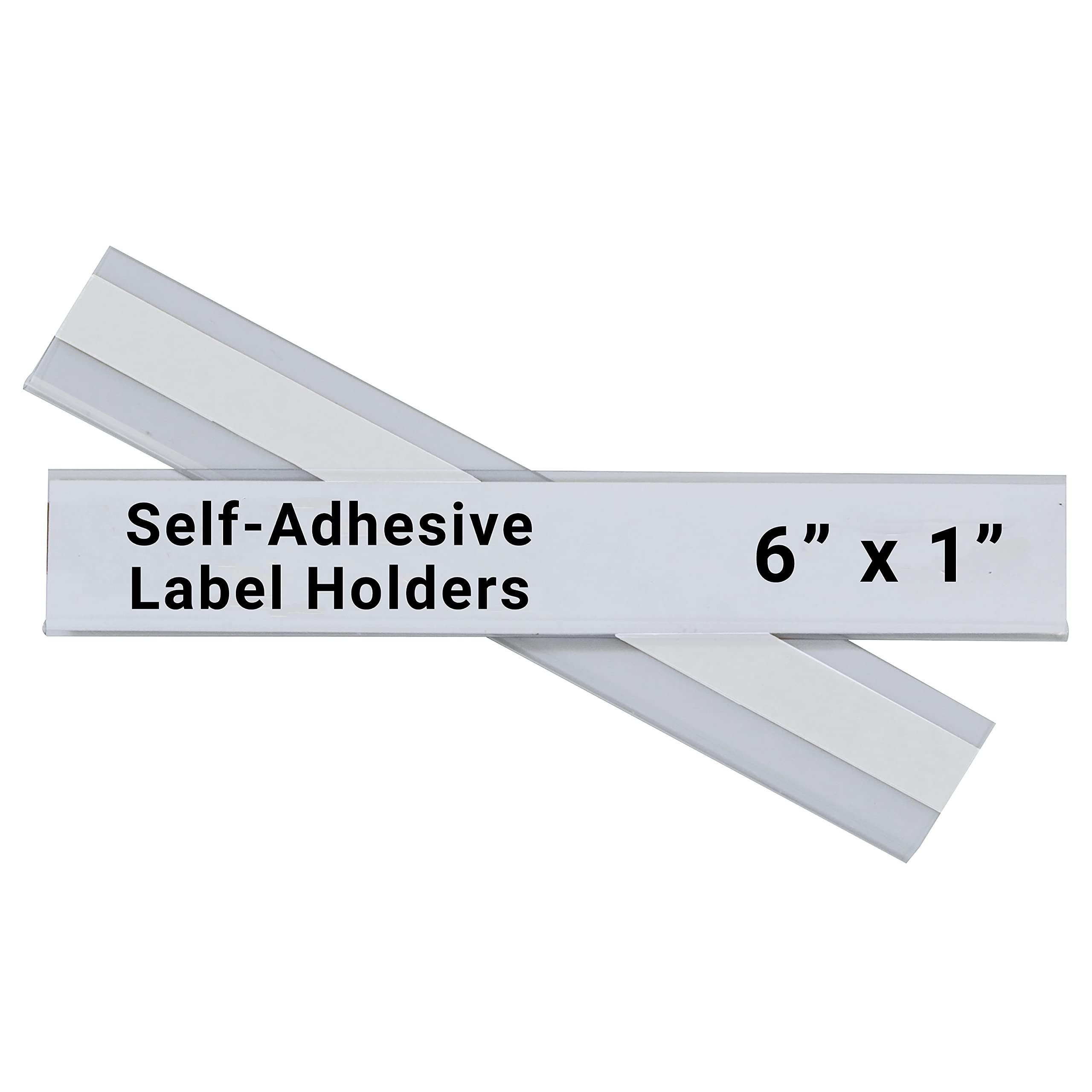 C-Line Self-Adhesive Label Holders, Top Load, 1 X 6, Clear, 50/pack