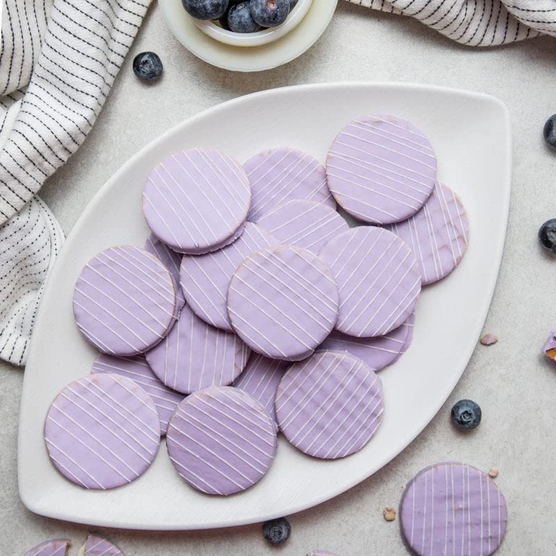 Image of NOVANOVA Blueberry Waffle Chocolates - Vegetarian, 100% Eggless | No Added Preservatives I Freshly Made- Box Of 20 (400 grams)