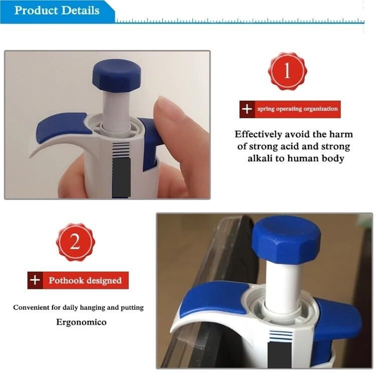 Pipeta Pipeta De Laboratorio Micropipeta Suministros Médicos Un Solo Canal Manual 1-10 Ml para laboratorio(0.5-10ul)