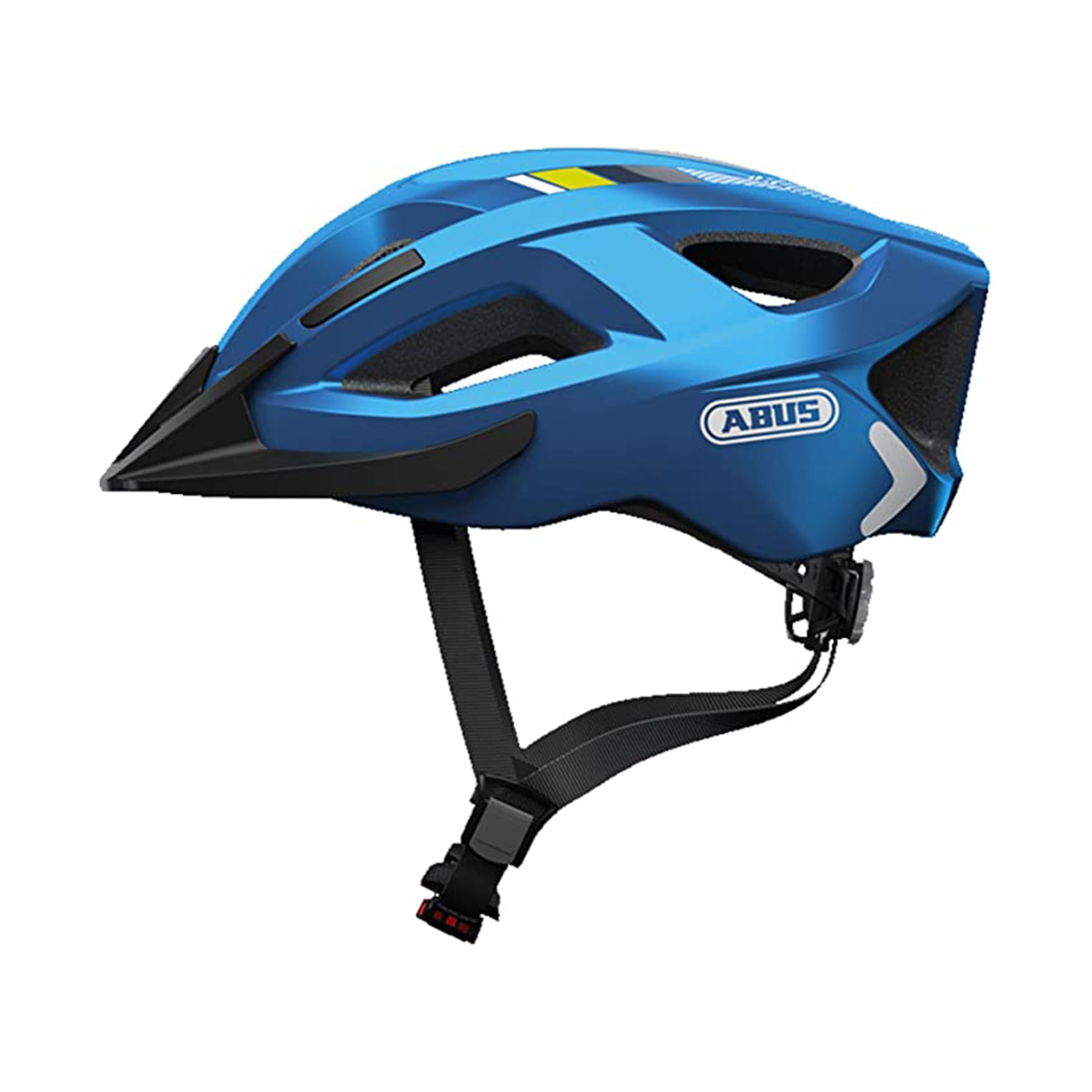 ABUS Kask rowerowy Aduro 2.0 ze światłem, Niebieski, Rozmiar M