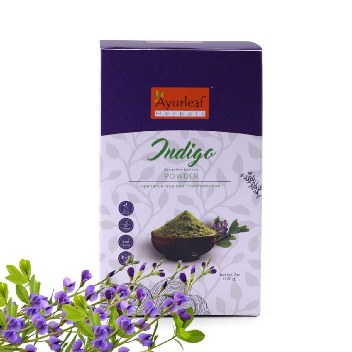 Ayurleaf Herbals Indigo Powder for black Hair (200 grams) | Indigo Powder for Natural Coloring Protects hair from Damage-image-21
