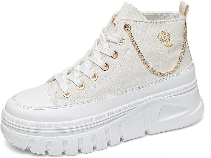YEGBFLFF Womens Platform Sneakers Canvas Sneakers for Women
