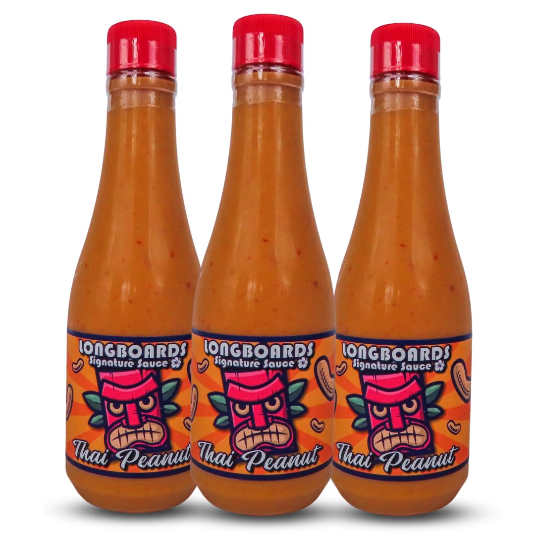 Longboards Wraps & Bowls Thai Peanut Sauce Genuine Thai