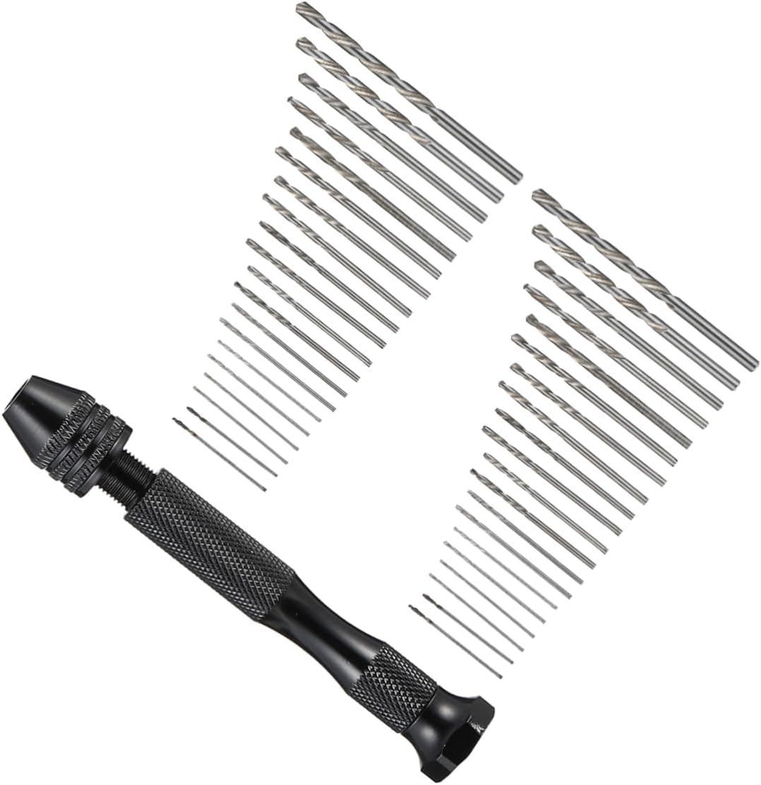 1set Manual Hand Drill Tool Bits Precision Jewelry Craft Drill Kit for Easy Drilling and Diy Projects for Beads