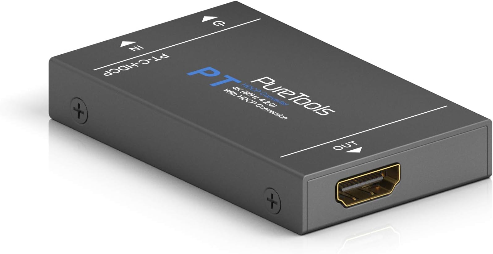 PureTools PT-C-HDCP Converter (4K, HDCP 2.2 to HDCP 1.4) black
