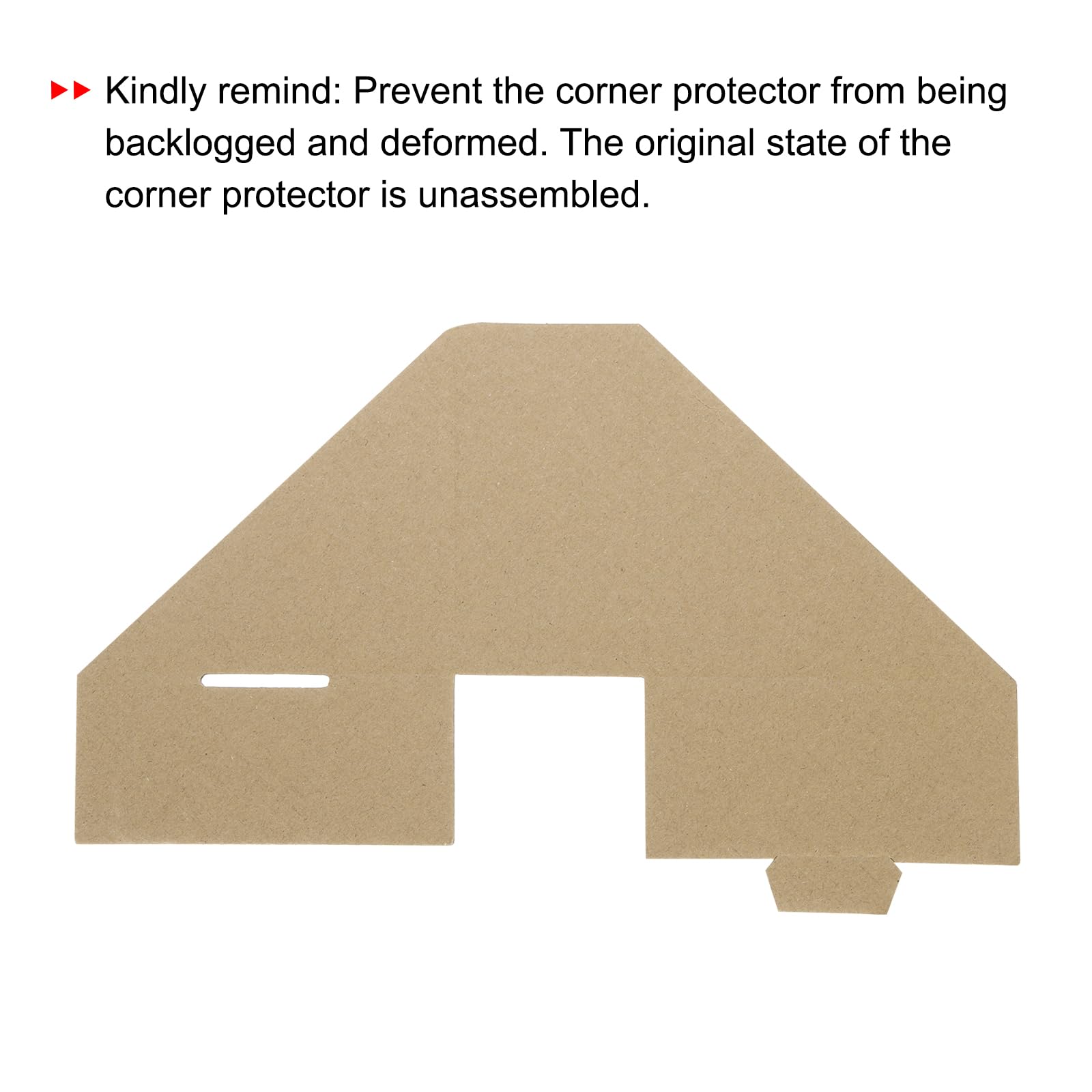 QUARKZMAN Protecteur d'Angle en Carton Réglable, Protecteur d'Arêtes en Carton 10x10x4Cm pour l'Art, l'Emballage, les Fournitures d'Expédition Lot de 100 Marron