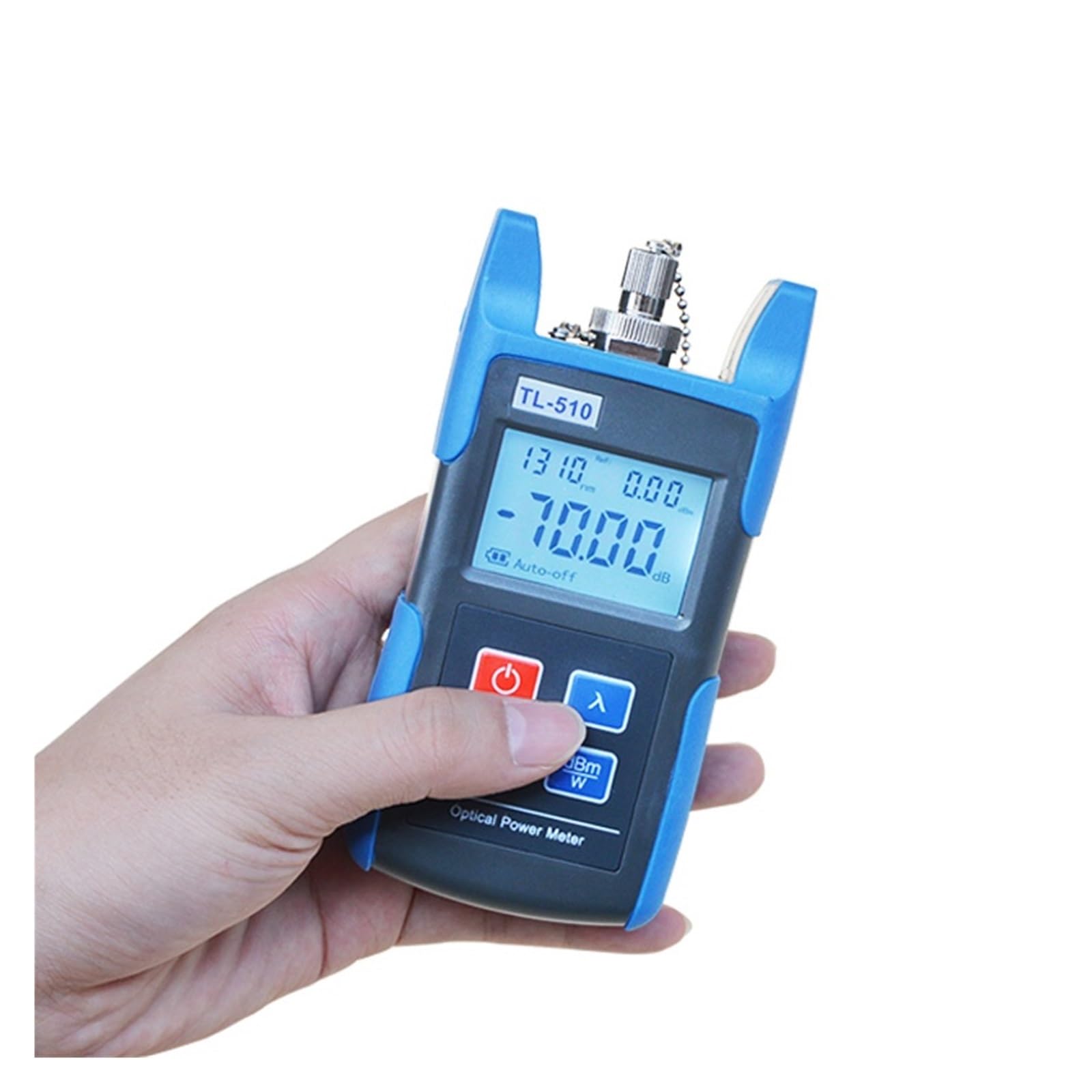 Fiber Tester, -70 to +10dBm Or -50 to +26dBm TL510 Portable Optical Power Meter with SC and FC Connector Fiber Tester(TL510C)