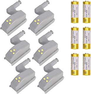 GüncelÇarşı Dolap içi Aydınlatma Menteşe Led, Piller Dahildir, Işık, Dolap Ev Mutfak Oturma Odası için Dolap Işığı, Menteş...