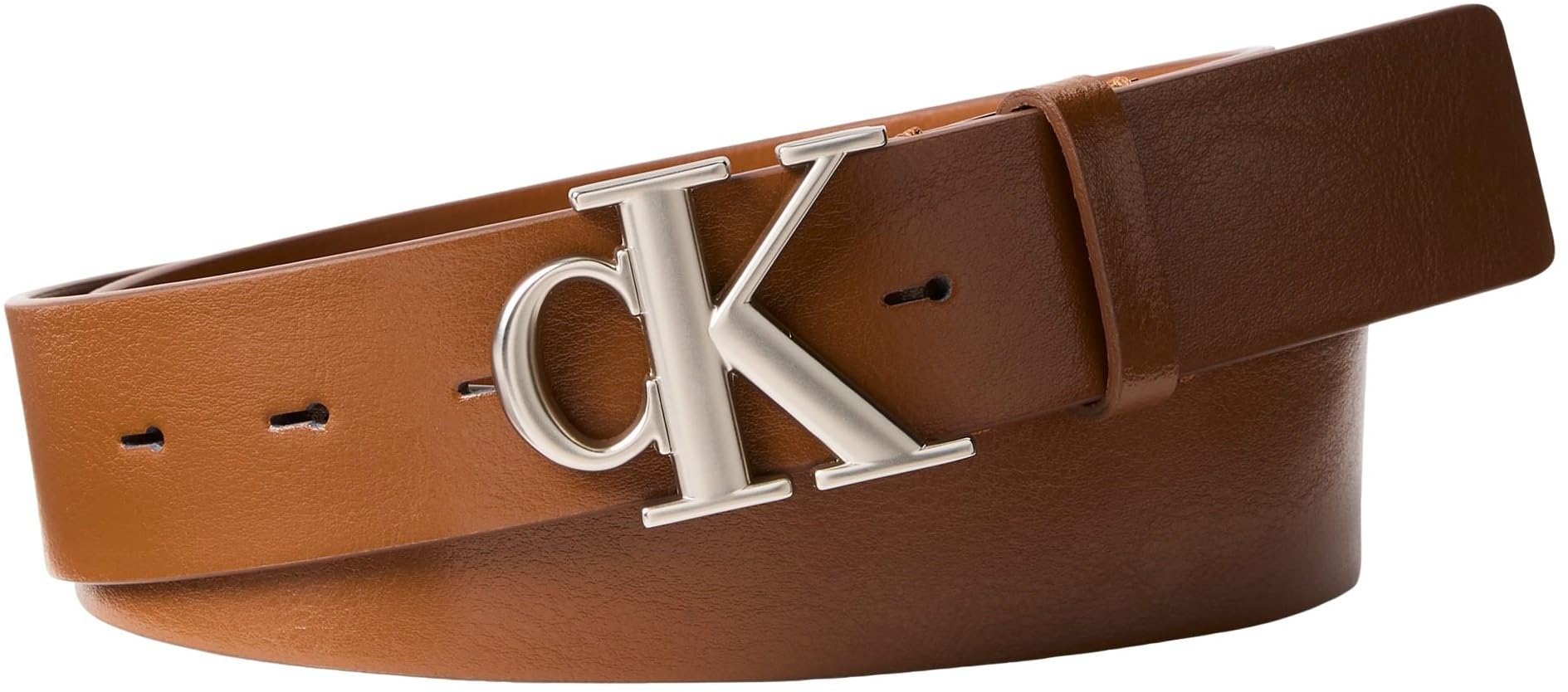 Calvin Klein Herren Gürtel Monogram Buckle 3,5 cm mit Monogramm-Schnalle